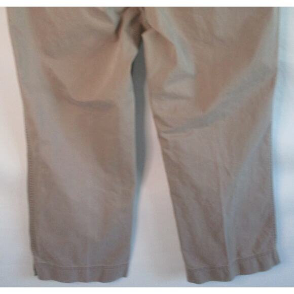 Eddie Bauer Women's Tan Mercer Fit Mid Rise Straight Leg Zip Front Pants Size 10 - Picture 6 of 10